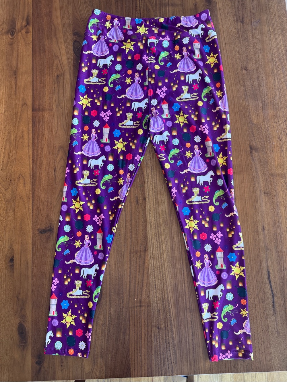 Asher & Emery Disney Rapunzel Tangled Leggings Women Women’s Tall and Curvy